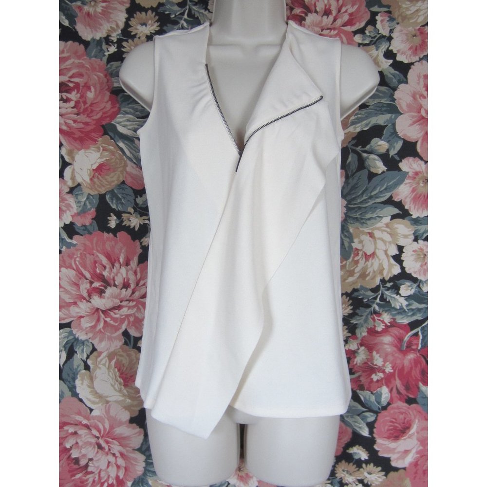 Alfani SP Women Off-White short-sleeve blouse